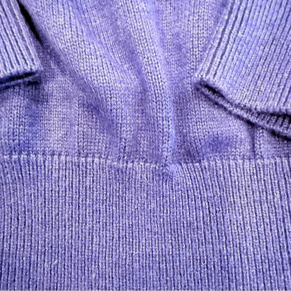 Peter Millar Men’s Silk, Cotton & Cashmere V-Neck Blue Sweater Sz L Excellent